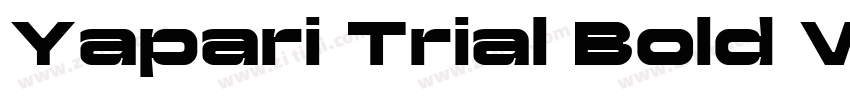 Yapari Trial Bold Wi字体转换 Yapari Trial Bold Wi字体转换